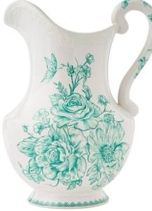 lot 34601 image: The Pioneer Woman Agatha Stoneware 2-Quart Pitcher, Green