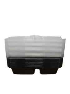 lot 34624 image: 12Pack Disposable Food Storage Containers Black