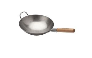 lot 35388 image: 12 Carbon Steel Hammered Wok