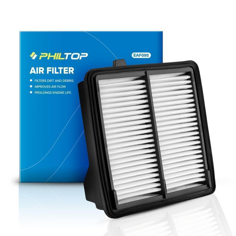 lot 14918 image: PHILTOP Engine Air Filter CA10650 Replacement for Select 2009-2014 Honda Fit (1.5L)