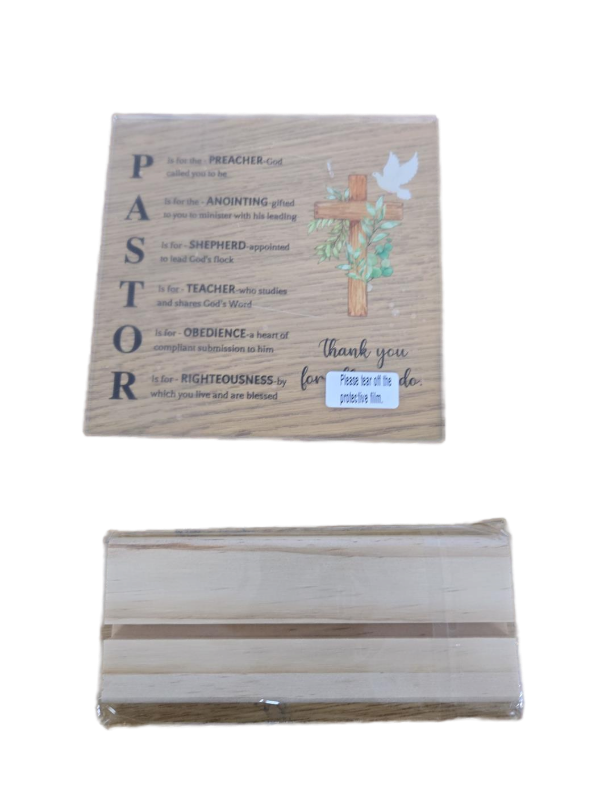 lot 23730 image: Pastor Appreciation Plaque