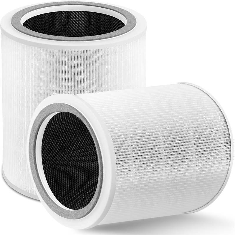 lot 13964 image: Core 400S Replacement Filter Compatible with LEVOIT Core 400S & Core 400S-P Air Purifier, 3-in-1 Activated Carbon Pre-Filter, Core400S-RF (LRF-C401S-WUS), 2 Pack, White