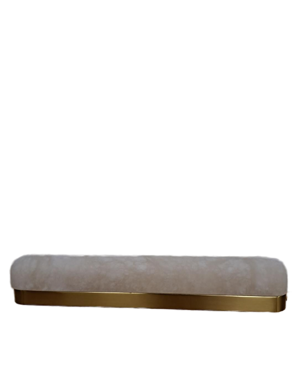 lot 13968 image: Alabaster 17.5in Light Fixture UNABLE TO TEST