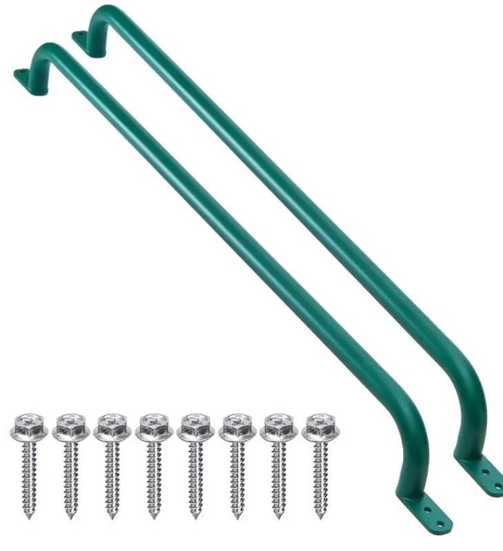 lot 13994 image: 37 Playground Accessories Ladder Handle (1 Pair), Metal Playhouse Ladder Rail, Playset Safety Handles, Outdoor Kids Grab Handle for Treehouse, Jungle Gym, Rock Climbing Wall