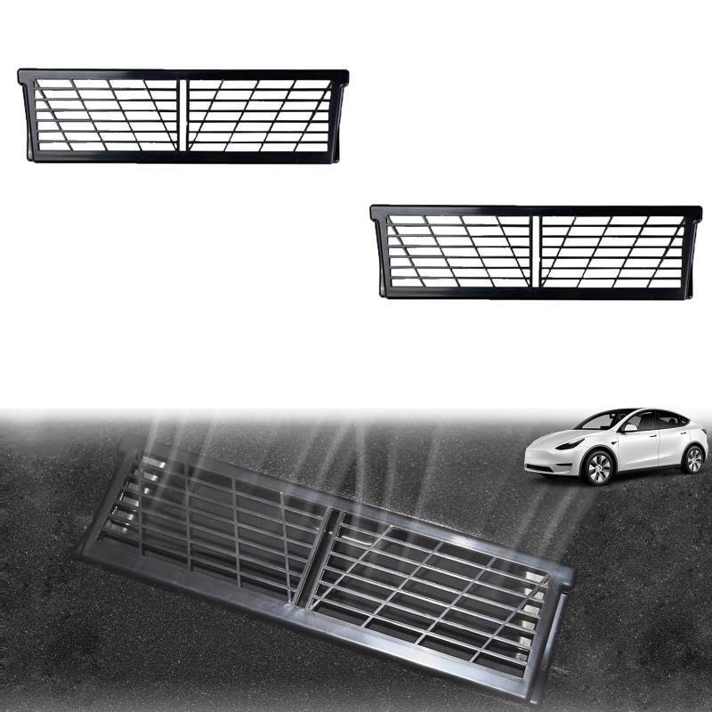 lot 32777 image: 4PCS Under Seat Vent Cover for Tesla Model Y 2019-2024 Accessories, Model Y Air Condition Outlet Protector Rear Seat Car Air Vent Accessories