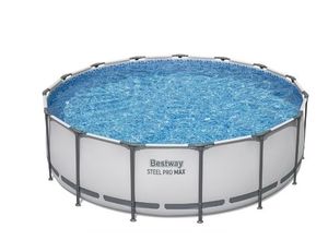 Bestway: Steel Pro MAX 15' X 48" Above Ground Pool Set - 4231 Gallon, Outdoor Family Pool, Corrosion & Puncture Resistant, Includes Filter, Pump, Ladder & Cover - Retail: $500