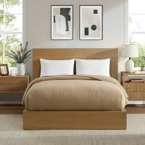 lot 34628 image: Allswell Blanket,tan, Queen Size Queen - Retail $85