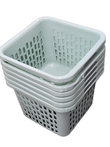 lot 34645 image: Sterilite 12049M06 1.5BU Square Laundry Bskt, Mint GRN,  6 Count (2 Have Damage)