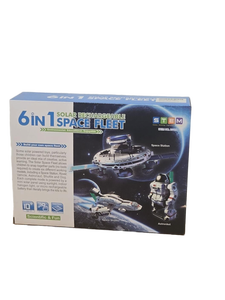 lot 34667 image: 6 in 1 Solar Rechargeable Space Fleet Building Kit