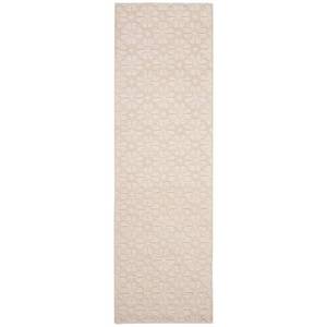 lot 35395 image: SAFAVIEH Vermont Orval Geometric Floral Wool Runner Rug  Ivory  2 3  x 8 - Retail $56