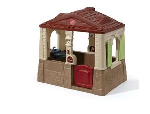 Step2 Neat & Tidy Cottage II Brown Playhouse Plastic Kids Outdoor Toy - Retail: $198