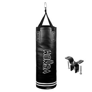 lot 35416 image: Venum Classic 70 lb Heavy Punching Bag Kit  Boxing & MMA Training  BlackWhite  48 Assembled