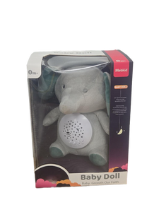 lot 34681 image: Mobkid Baby Doll Elephant Plush with Sound and Light
