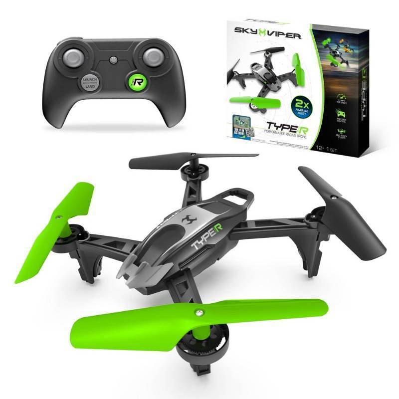 lot 15909 image: Sky Viper Type-R Performance Racing Drone Remote Control, Beginner Skill Level, USB-C Connection, Outdoor Use (unable to make it fly properly)