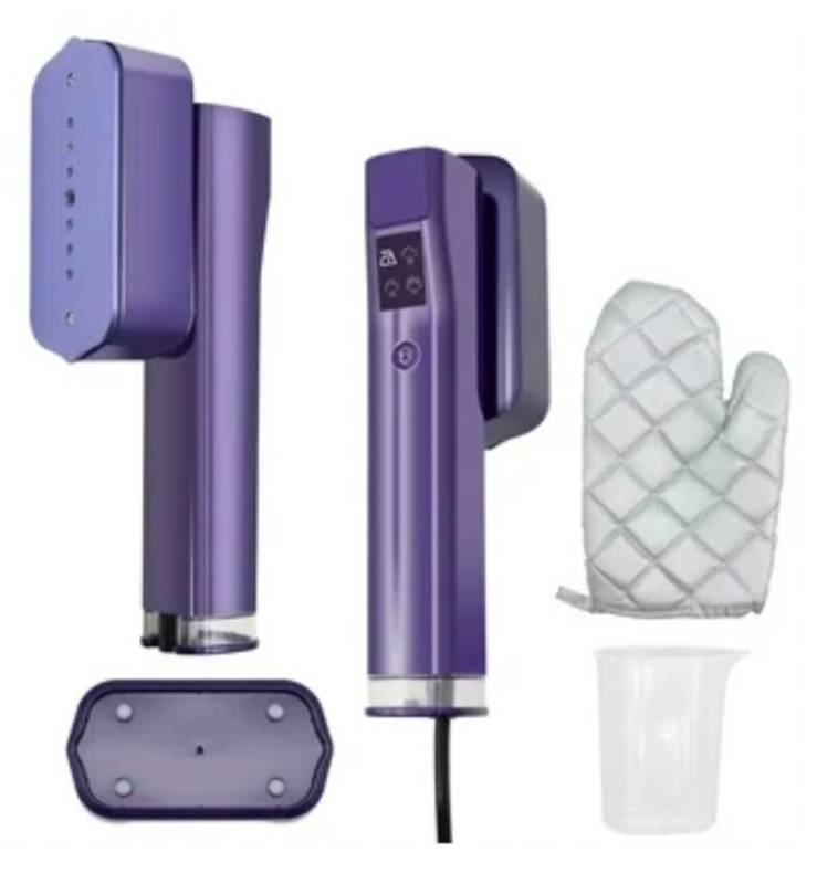 lot 7373 image: Portable Clothes Steamer for Travel, 15S Fast Heat-Up, 100Ml Tank with Glove, 2-In-1 Compact Garment Steamer for Home And Trips