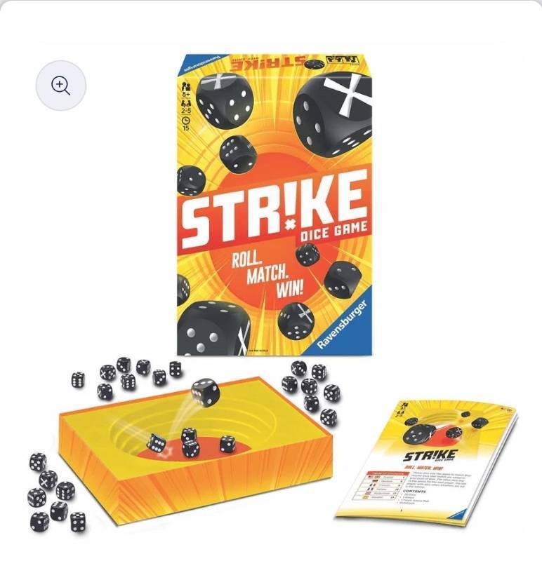 lot 13531 image: Ravensburger Strike Dice Gane Roll Match Win