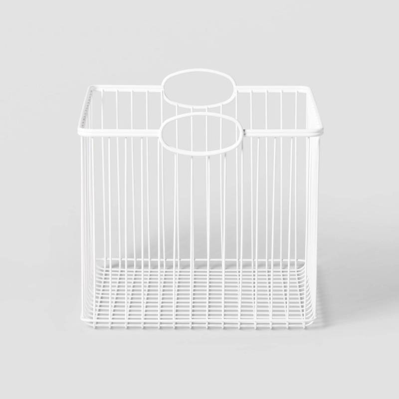 lot 15352 image: Medium Stackable Kids Storage Wire Bin - Pillowfort  11x10x9