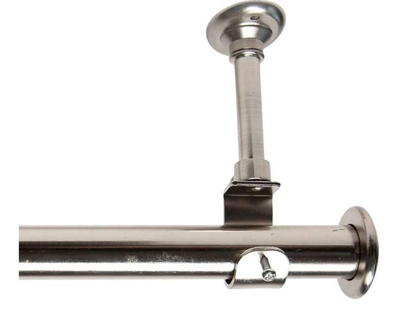 lot 33003 image: RDN 36in-56in Hanging Rod with Brackets Silver (See Details)