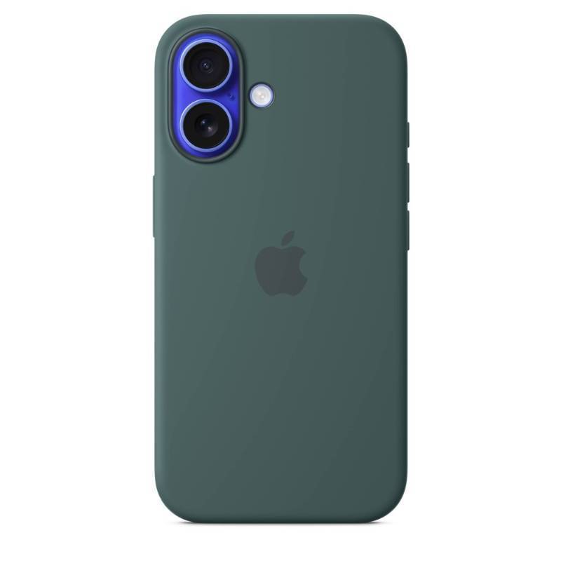 lot 30014 image: Apple iPhone 16 Silicone Case with MagSafe - Lake Green - Retail $50