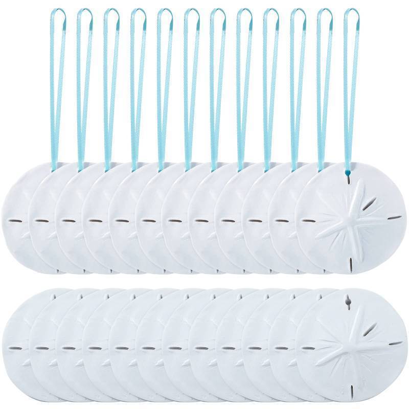 lot 32757 image: Jetec Sand Dollar Christmas Tree Ornaments 24 Pieces