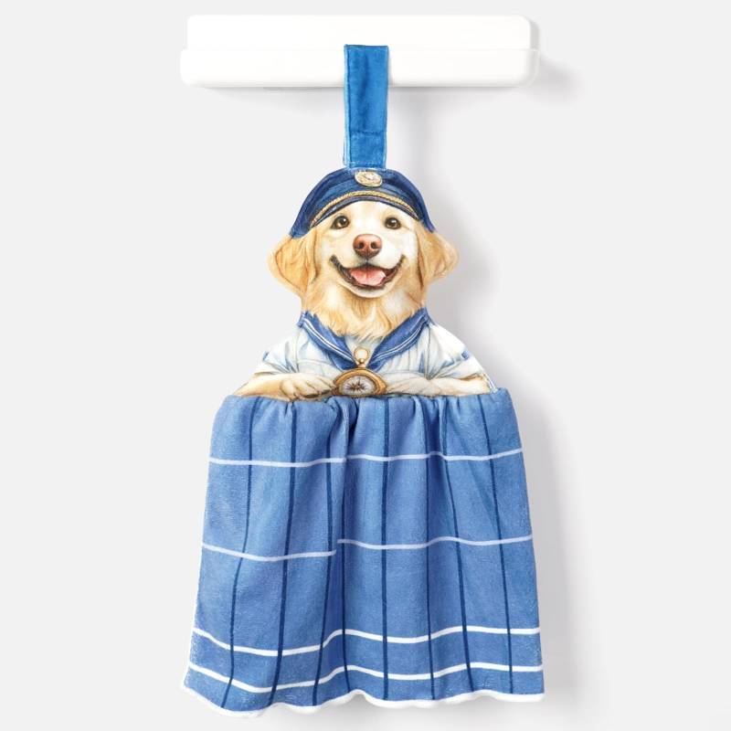 lot 32934 image: Golden Retriever Dog Hand Towels