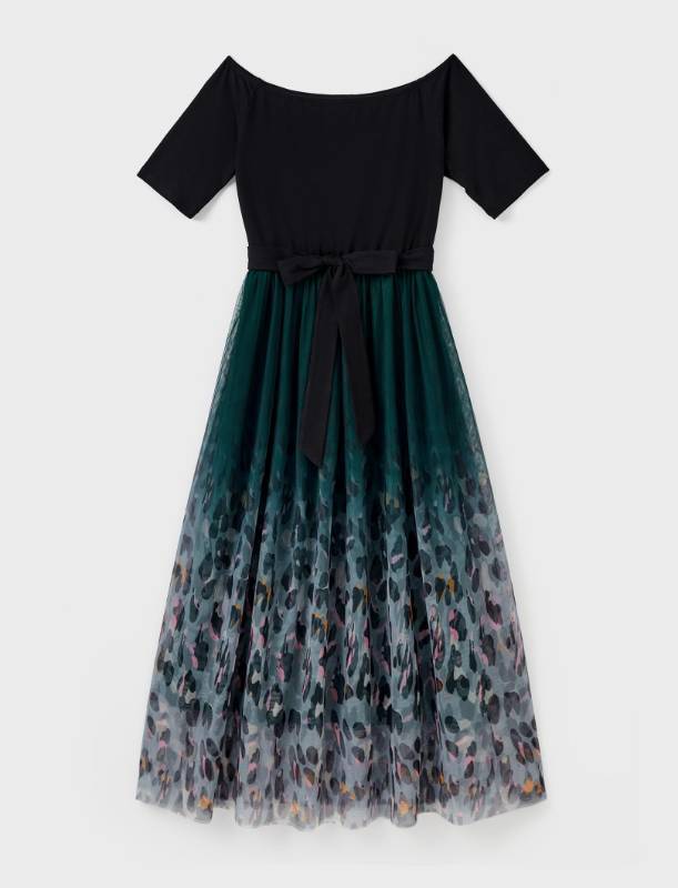 lot 32959 image: Off Shoulder Dress, Green, Size S