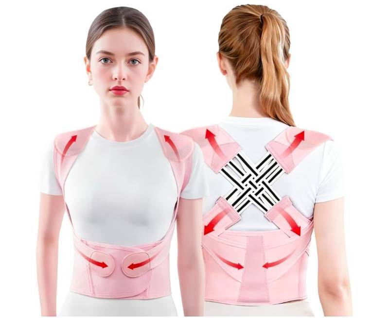 lot 34022 image: Back Brace Posture Corrector for Women and Men Lower Pain Relief, Straightener Support Scoliosis Upper X-LARGE