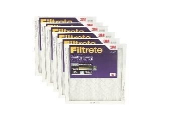 lot 30773 image: Filtrete Healthy Living Ultra Allergen Reduction Filter, MPR 1500, 20-Inch x 20-Inch x 1-Inch, 6-pack (See Details) - Retail $100