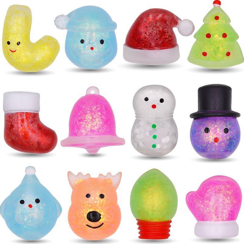 lot 34058 image: 12 Pack Christmas Squeeze Toys