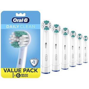 lot 34721 image: Oral B Daily Clean Electric Toothbrush Replacement Heads 6 Count