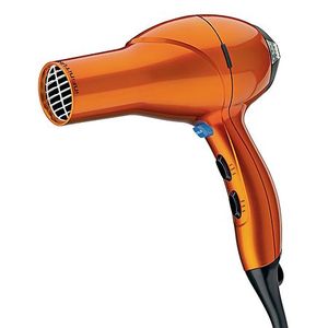 lot 34761 image: INFINITI PRO CONAIR Orange Quick Styling Salon Hair Dryer - AC Motor, 1875 Watts Includes Concentrator, Diffuser, 3 Heat Settings