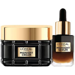 lot 34779 image: LOreal Paris Age Perfect Midnight Duo Facial Serum Trial Size  1.7 oz - Retail $50