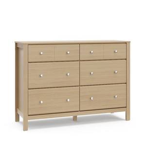 lot 35474 image: Storkcraft Horizon 6-Drawer Double Dresser - Driftwood - Retail $300