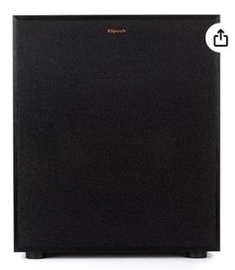 lot 14097 image: Klipsch R-120SW Subwoofer, Black  (SEE DETAILS)- Retail $289
