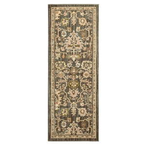 lot 35467 image: Better Homes and Garden Modern Oushak Low Pile Stain and Fade Resistant Indoor Runner Rug Gray 2 7.5  x 7 - Retail $50