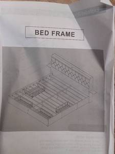 lot 35473 image: BED FRAME KING HB0703GY - Retail $350