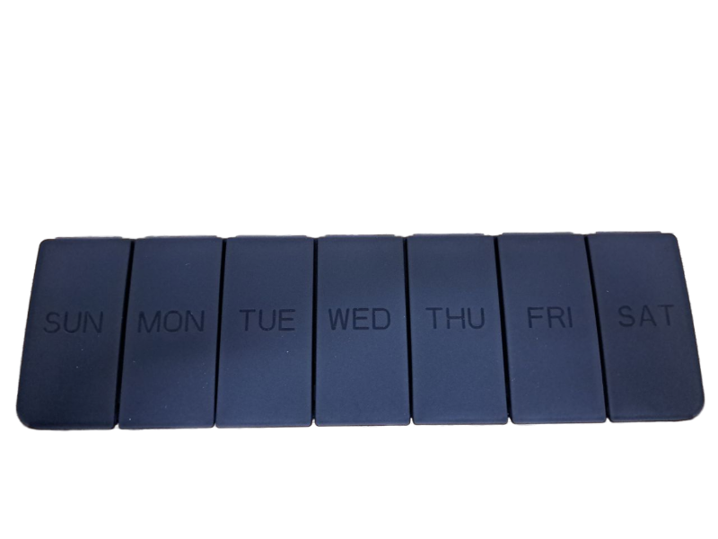 lot 31342 image: Weekly Pill Organizer, Black