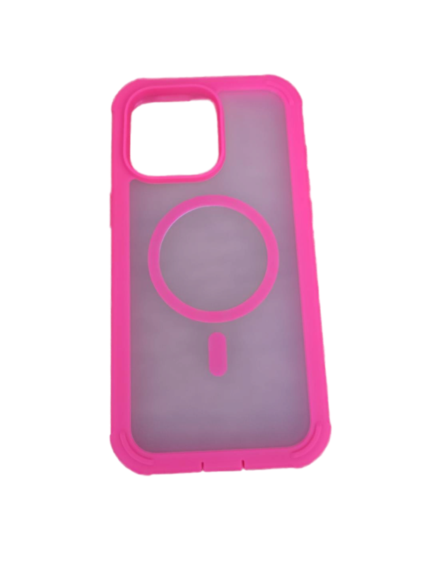 lot 7436 image: 4 Count of Red2Fire Magnetic for iPhone 15 Pro Max Case, Compatible with MagSafeMilitary Grade Drop ProtectionHeavy Duty Shockproof Non-Slip Translucent Matte Bumper Phone Case for iPhone 15 Pro Max 6.7