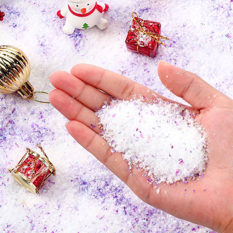 lot 680 image: Christmas Fake Snow- 10 Bags (Purple)