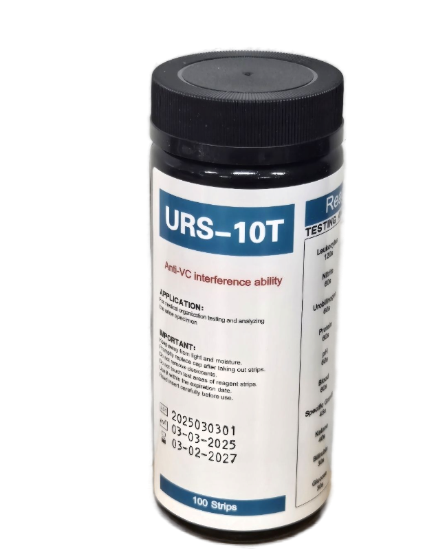 lot 31049 image: URS-10T Urine Test Strips 10-Parameter, 2 Count, (BEST BY 03022027)