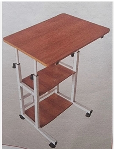 lot 35512 image: Moveable Computer Desk -Adjustable (Grey NOT Brown)
