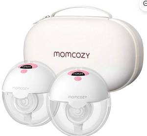 lot 34795 image: Momcozy Pinky Breast Pump Hands Free, Electric Pink 2 Pack - Retail $159