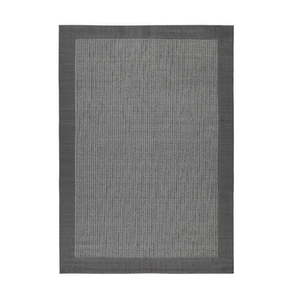 lot 35517 image: Mainstays Farmhouse Faux Sisal Olefin Gray Border Indoor Living Room Area Rug 7x10 - Retail $125