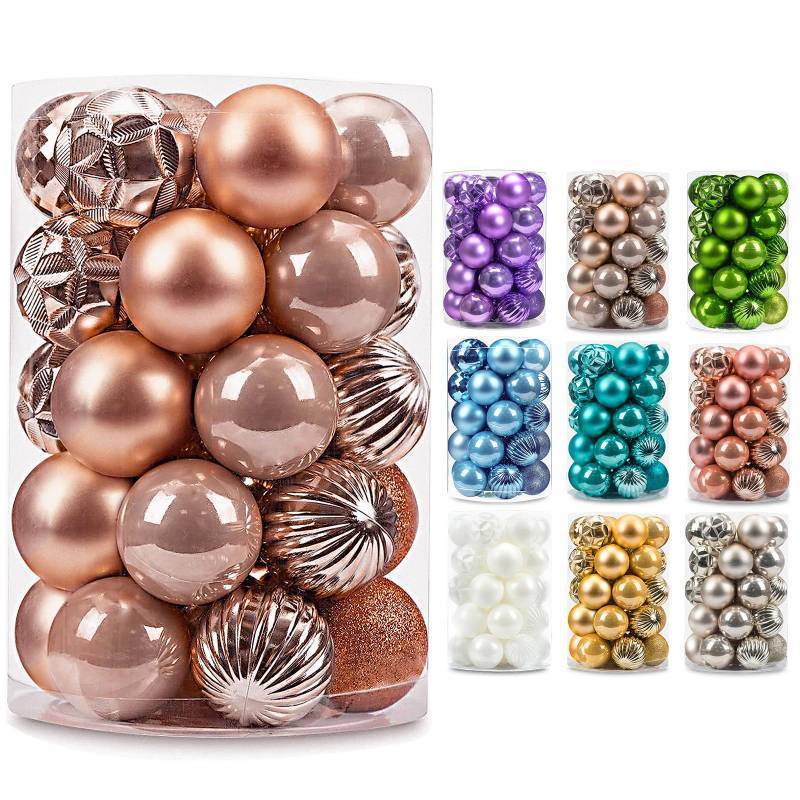 lot 31162 image: 34ct Christmas Ball Mini Ornaments