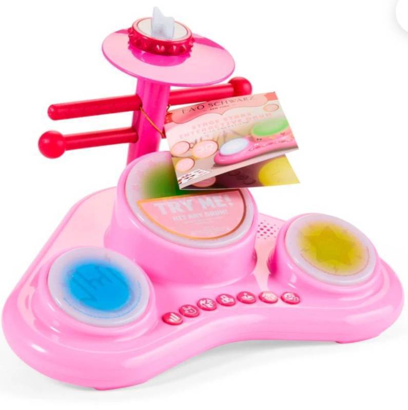 lot 15502 image: FAO Schwarz Stage Stars Interactive Drum with One Drumstick