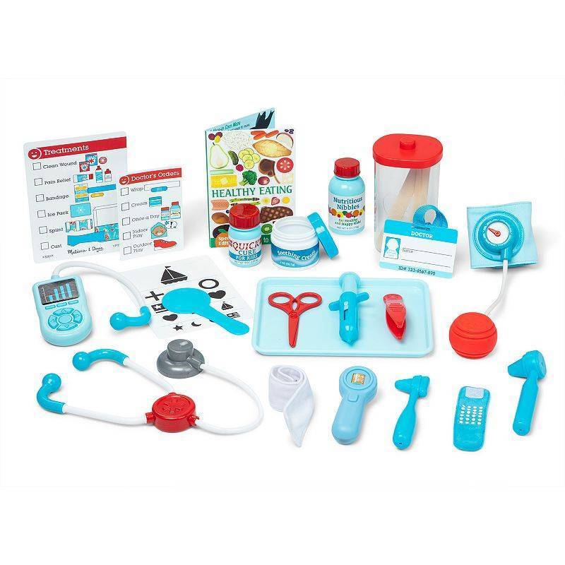 lot 15511 image: Melissa & Doug Get Well Doctors Kit Play Set  25 Toy Pieces - Retail $61