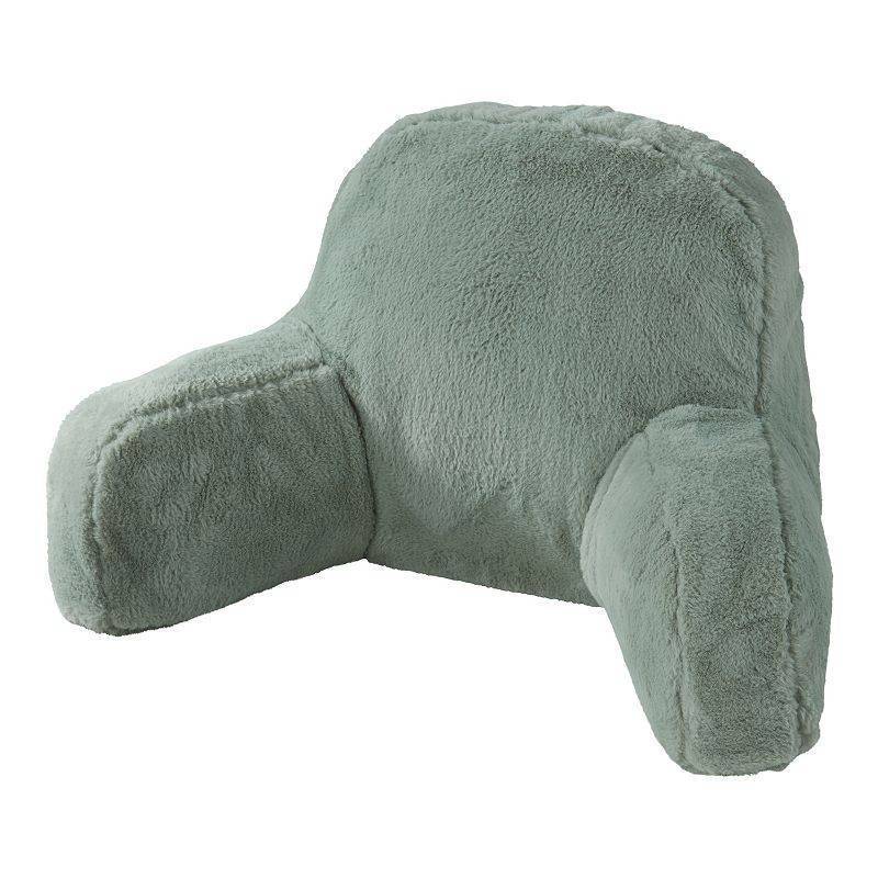 lot 30767 image: Kensington Garden Faux Fur Bed Rest Support Pillow Pistachio
