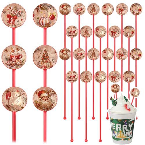 lot 34122 image: 60pcs Christmas Swizzle Sticks