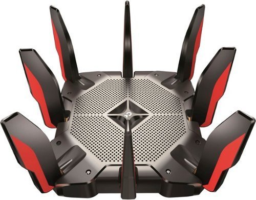 lot 33178 image: TP-Link - Archer AX11000 Tri-Band Wi-Fi 6 Router - BlackRed - Retail $229