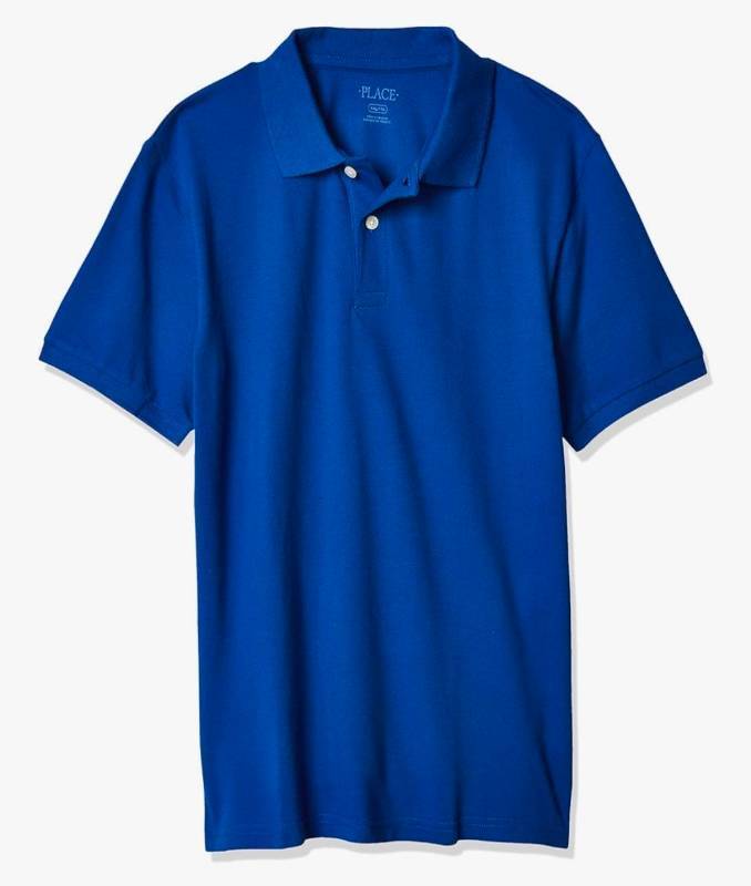 lot 34163 image: The Childrens Place Boys Uniform Performance Polo 12-18 MM